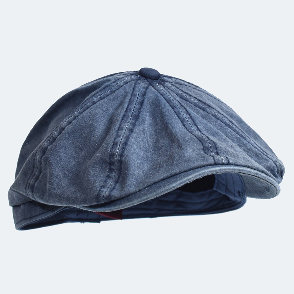 Washed Cotton Newsboy Cap Peak - Newsboy Cap Ivy avis et prix