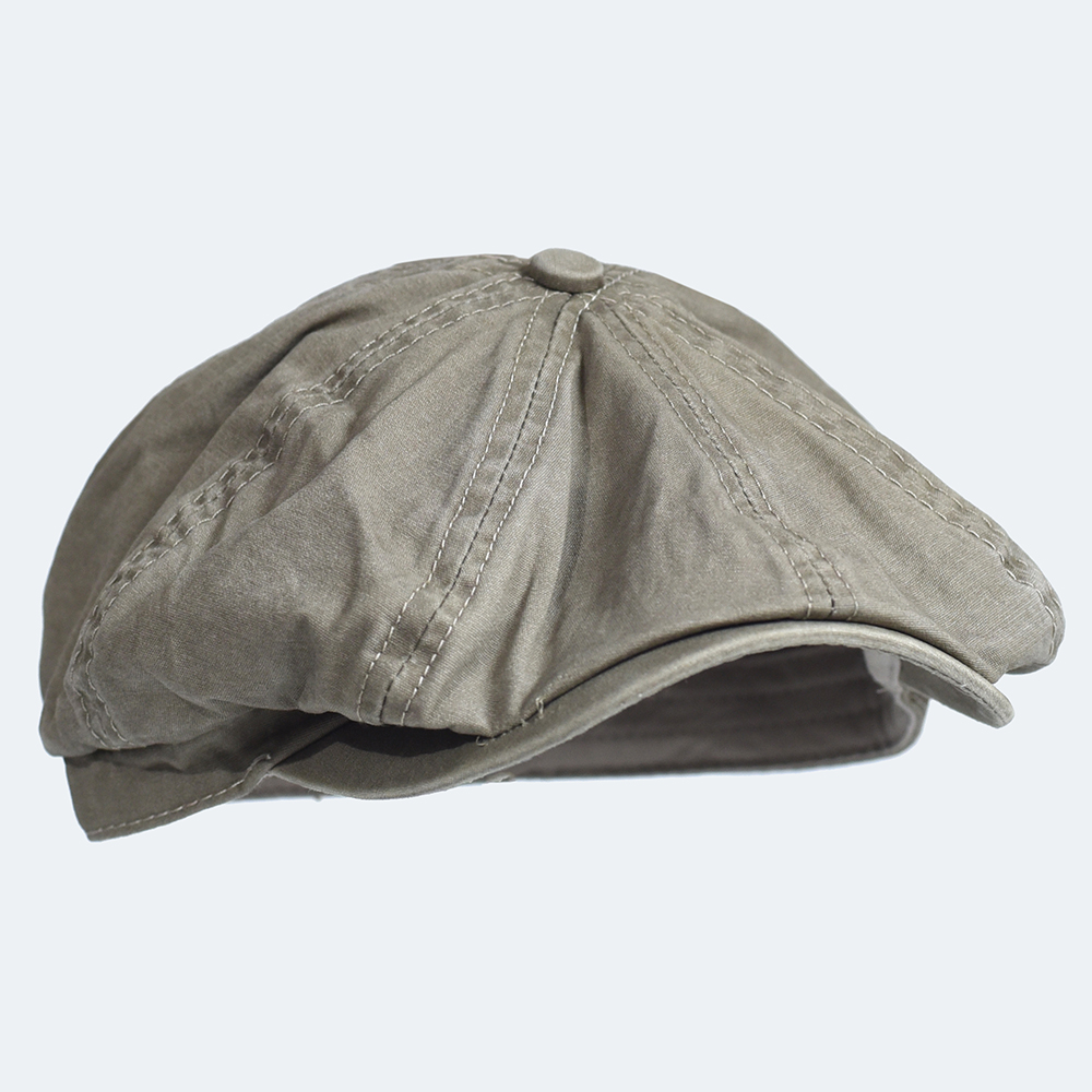 Washed Cotton Newsboy Cap Peak - Newsboy Cap Ivy avis et prix