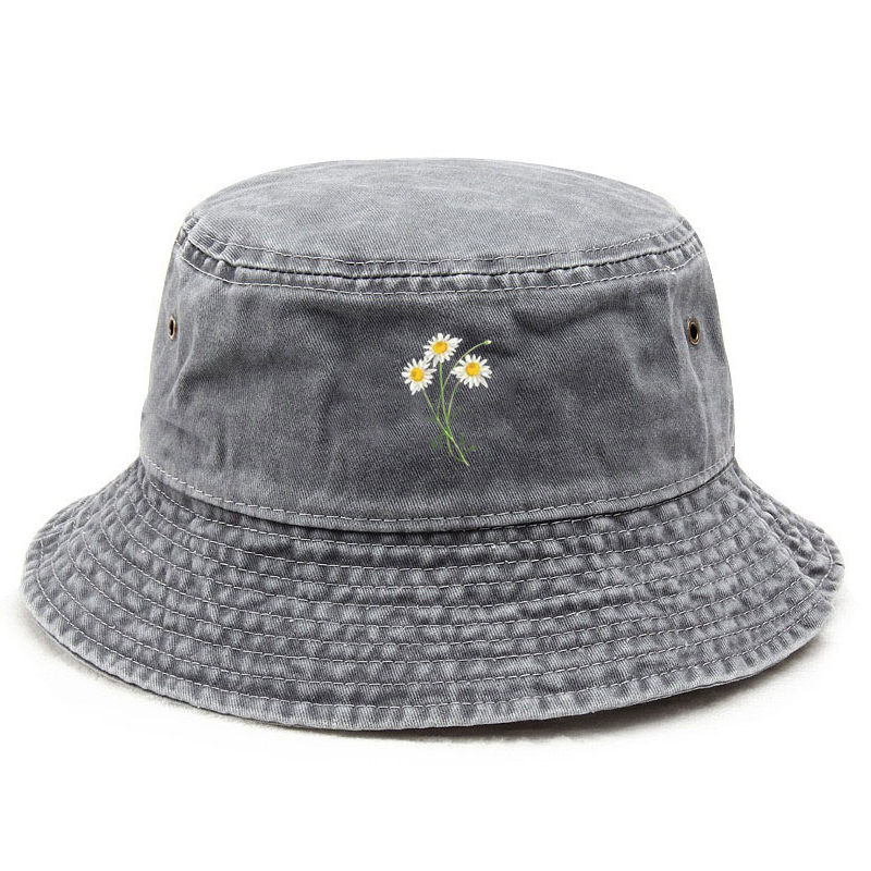 Customize Flower Cotton Washed - Bucket Hat Cotton avis et prix