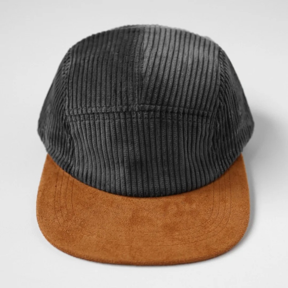 Versatile Retro Flat Brim Base - Corduroy Cap 5 Panel avis et prix