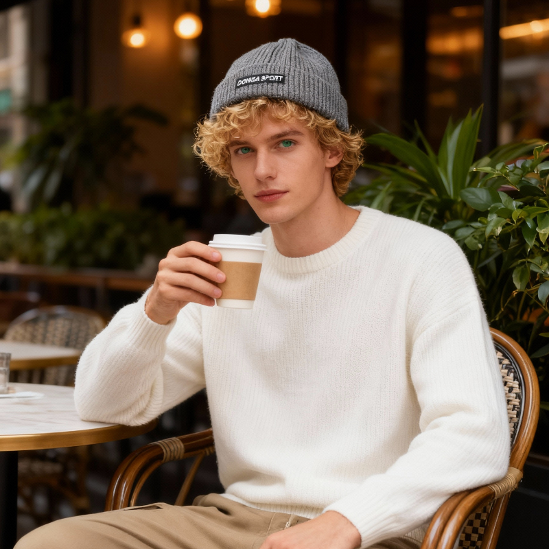 1pc Winter Warm Beanie for Men - Beanie Cuffed Knit avis et prix